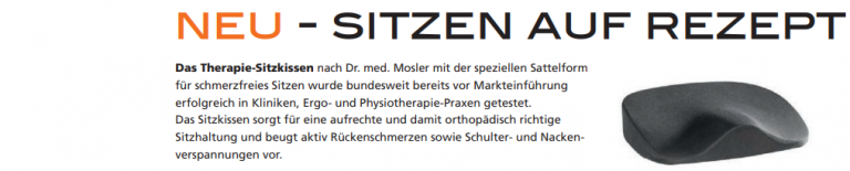 Gesund- und schmerzfrei Sitzen ➽ Sitzen auf Rezept