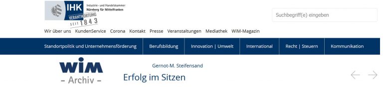 Erfolg im Sitzen – Gernot-M. Steifensand