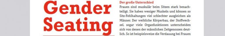 „Gender-Seating“ aus der SITWELL® STEIFENSAND AG ➜ Ein Plädoyer für »Frauen-Stühle«