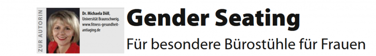 Gender Seating – Medizinische Bürostühle und Chefsessel für Frauen